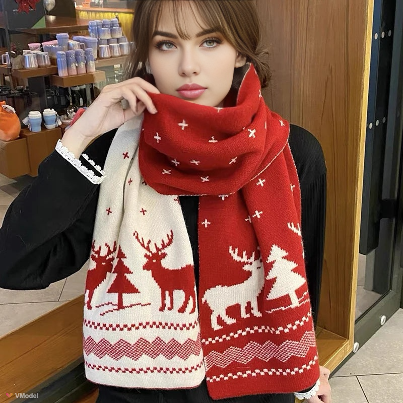 Bufanda De Invierno Con Diseño Reversible Para Adultos | Ideal Para Invierno