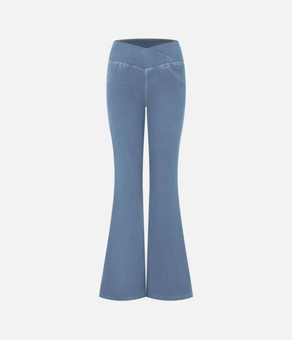 Pantalón Flare Con Cintura Alta Para Mujer | Ideal Para Uso Diario