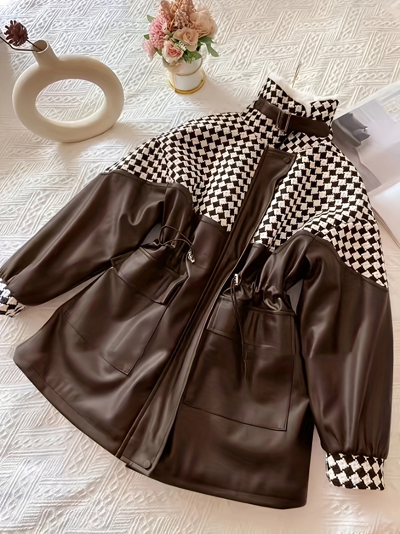 Chaqueta Con Cremallera y Cuello Alto Para Mujer | Ideal Para Otoño e Invierno