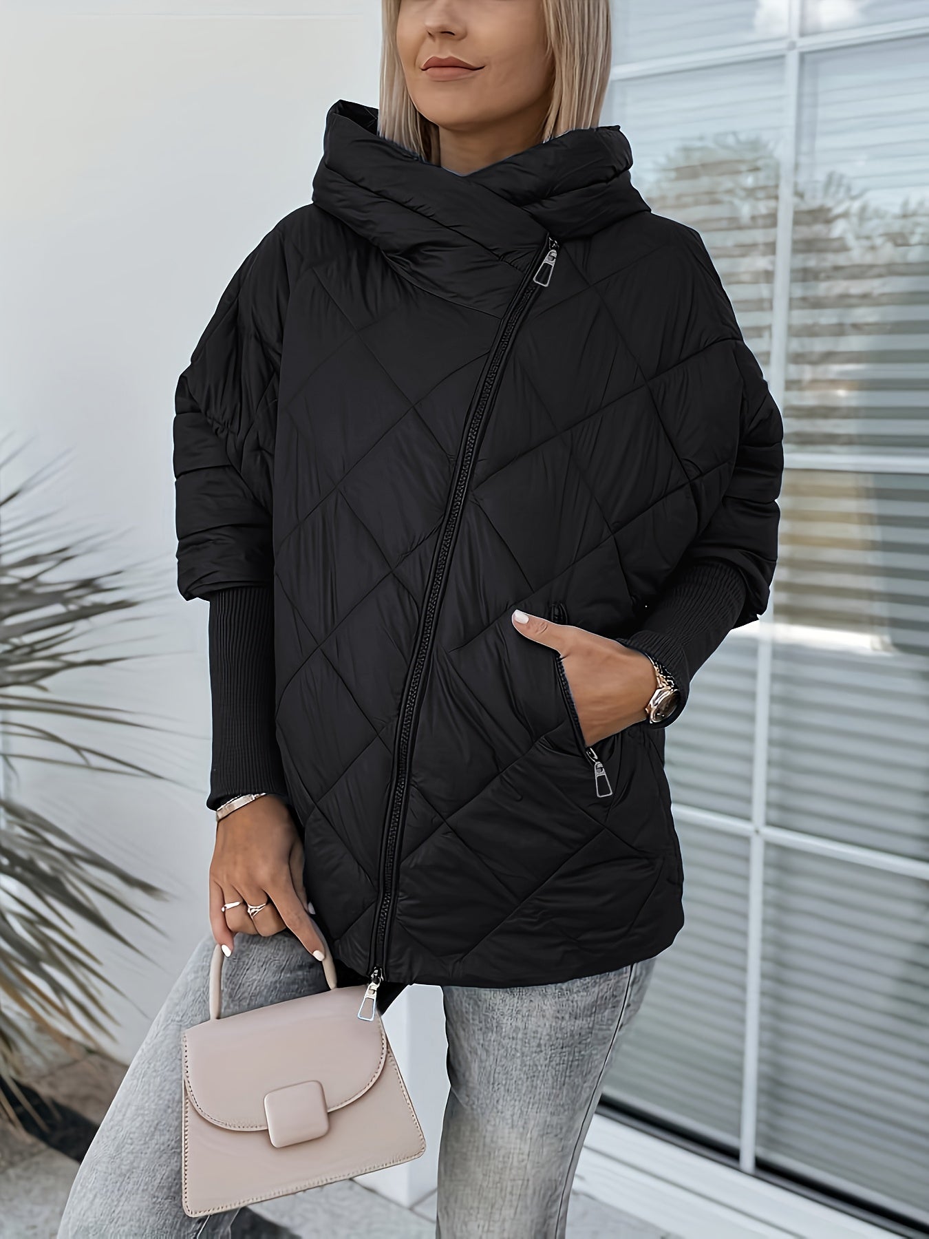 Chaqueta Con Capucha Y Cierre De Cremallera Para Mujer | Ideal Para Actividades Diarias Y Exterior