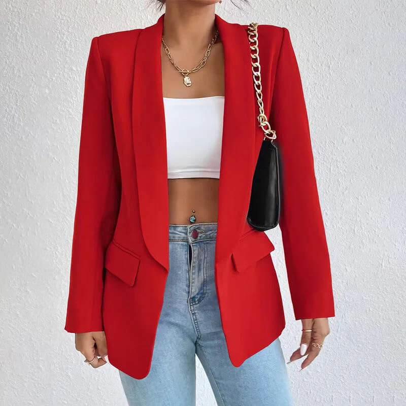 Chaqueta con Corte Entallado y Estructurado para Mujer | Ideal para Uso Profesional y Diario