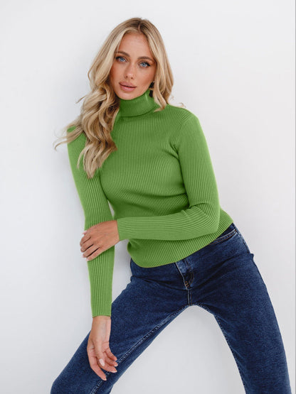 Jersey de Cuello Alto con Corte Clásico para Mujer | Ideal para el Uso Diario en Otoño e Invierno