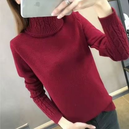 Pulóver de Cuello Alto con Mangas Largas para Mujer | Ideal para Temporada Fría