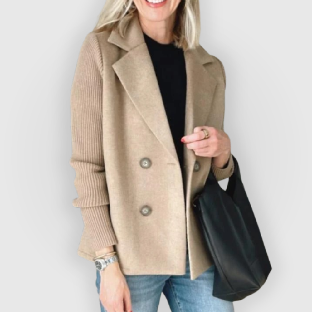 Blazer para Mujer con Corte Ajustado y Mangas Largas de Punto | Ideal para Uso Profesional y Diario