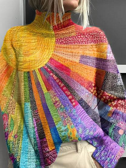 Suéter De Cuello Alto En Color Para Mujer | Ideal Para Otoño E Invierno
