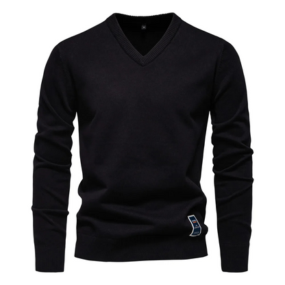 Jersey De Manga Larga Con Cuello En V Para Hombre | Ideal Para Uso Diario Y Ocasional