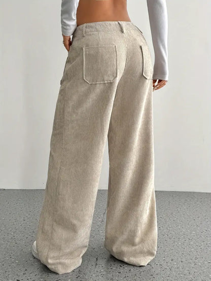 Pantalón Ancho de Corte Relajado para Mujer | Ideal para Uso Diario