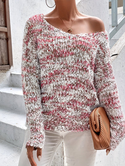 Jersey De Manga Larga De Corte Amplio Para Mujer | Ideal Para Uso Diario Y Superposición