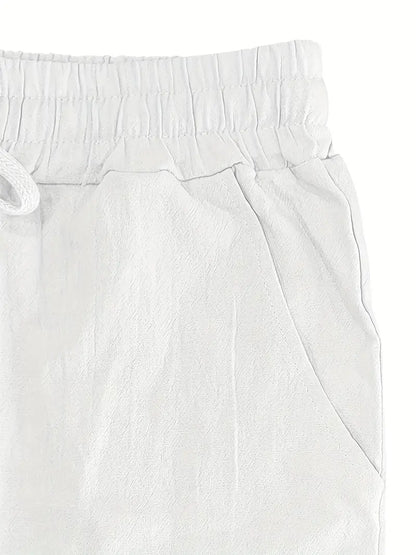 Pantalón Casual de Corte Amplio con Cintura Elástica y Bolsillos Profundos para Hombre | Ideal para Uso Diario