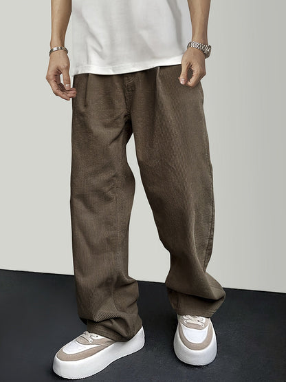 Pantalones Para Hombre Con Corte Recto Y Cintura Con Cordón Para Hombre | Ideal Para Uso Diario