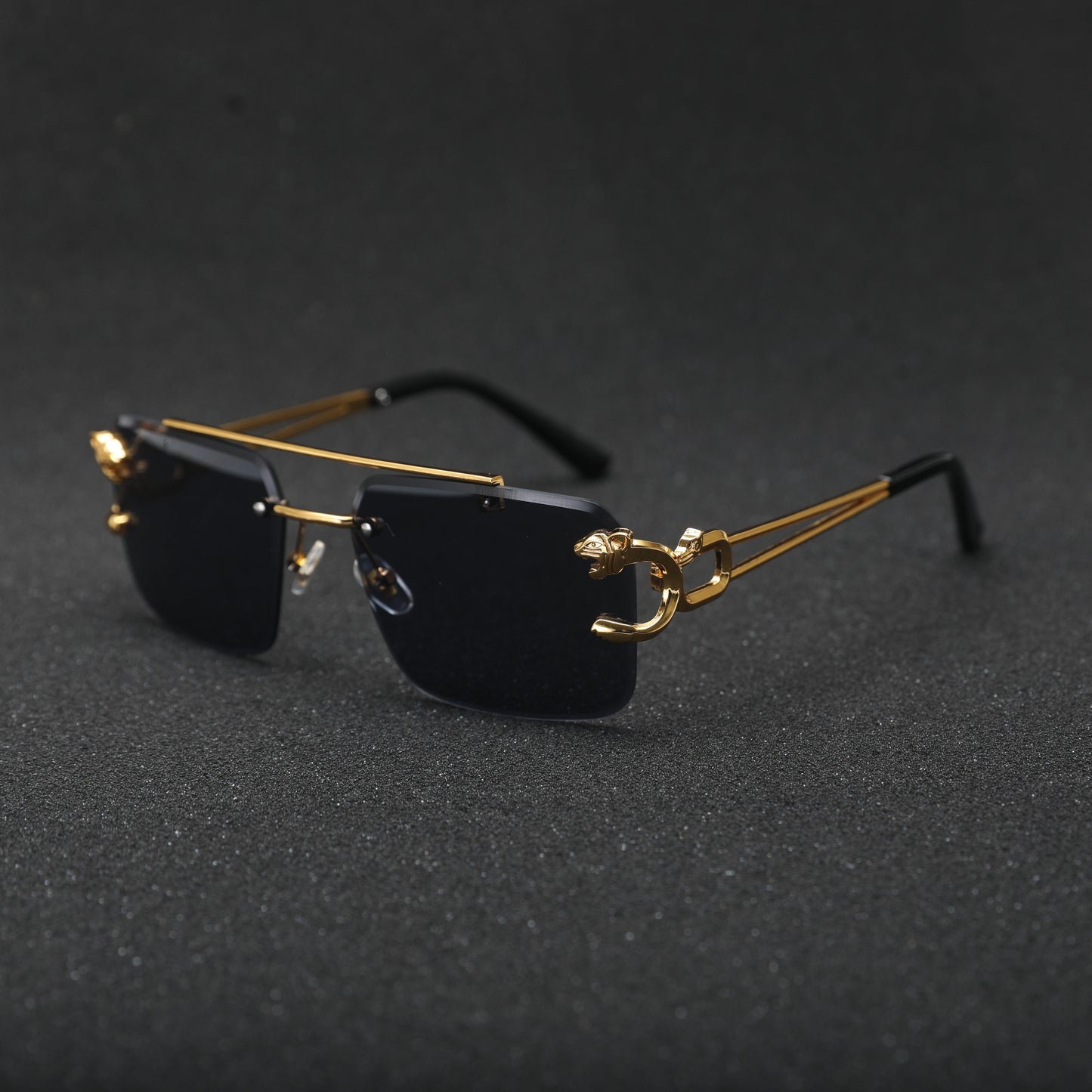 Gafas de Sol sin Montura de Inspiración Retro para Hombres | Ideal para Uso Diario