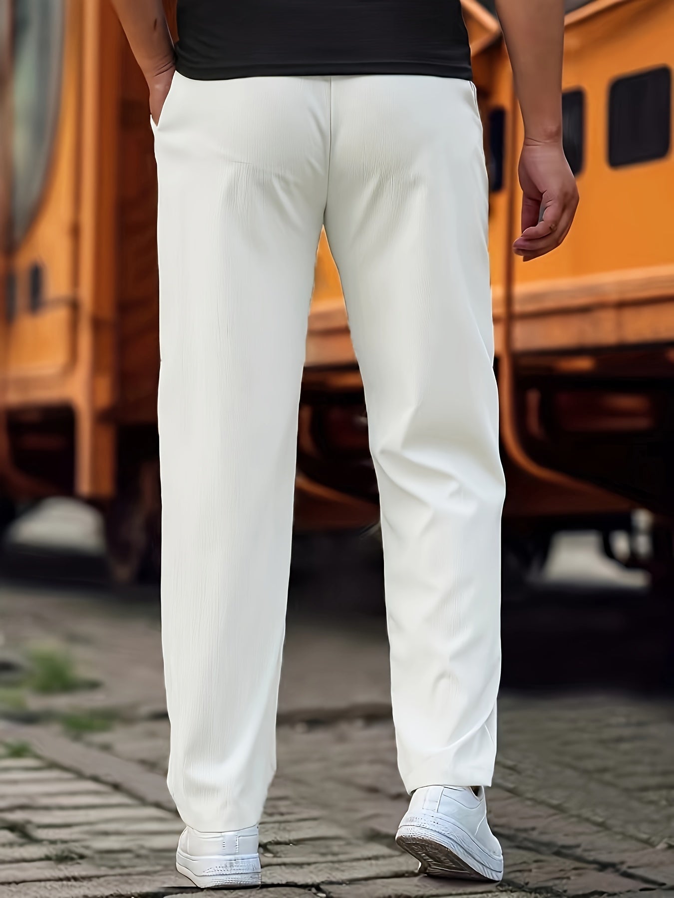 Pantalones con Cintura Ajustable para Hombre | Ideales para Uso Diario y Semi-Formal