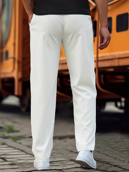 Pantalones con Cintura Ajustable para Hombre | Ideales para Uso Diario y Semi-Formal