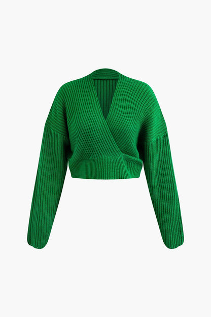 Conjunto De Dos Piezas Para Mujer Con Top Cruzado Y Falda Lápiz | Ideal Para Uso Diario Y Trabajo