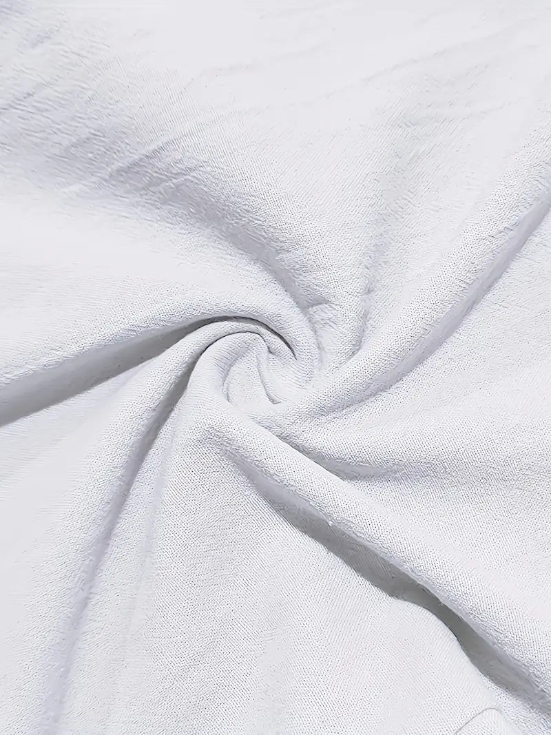 Pantalón Casual de Corte Amplio con Cintura Elástica y Cordón para Hombre | Ideal para Uso Diario