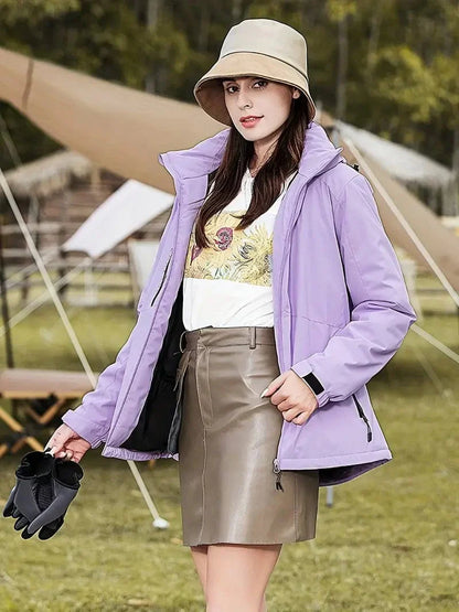 Plumífero Con Capucha y Mangas Largas Para Mujer | Ideal Para Invierno