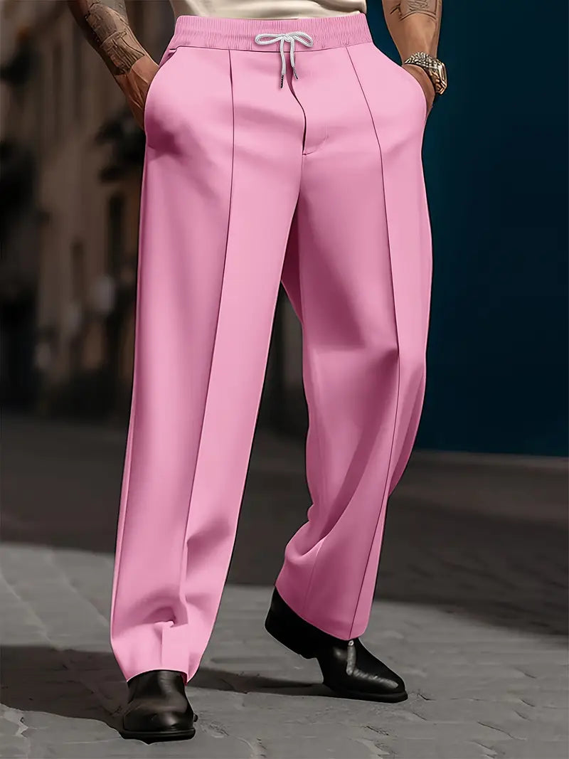Pantalón con Cintura Elástica y Corte Amplio para Hombre | Ideal para Uso Diario y Ocio