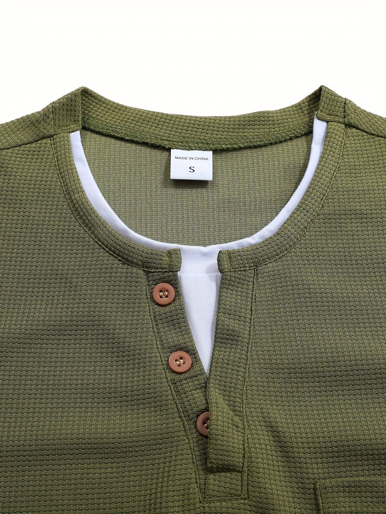Polo De Manga Larga Con Apertura De Botones Y Bolsillos Para Hombre | Ideal Para Uso Diario