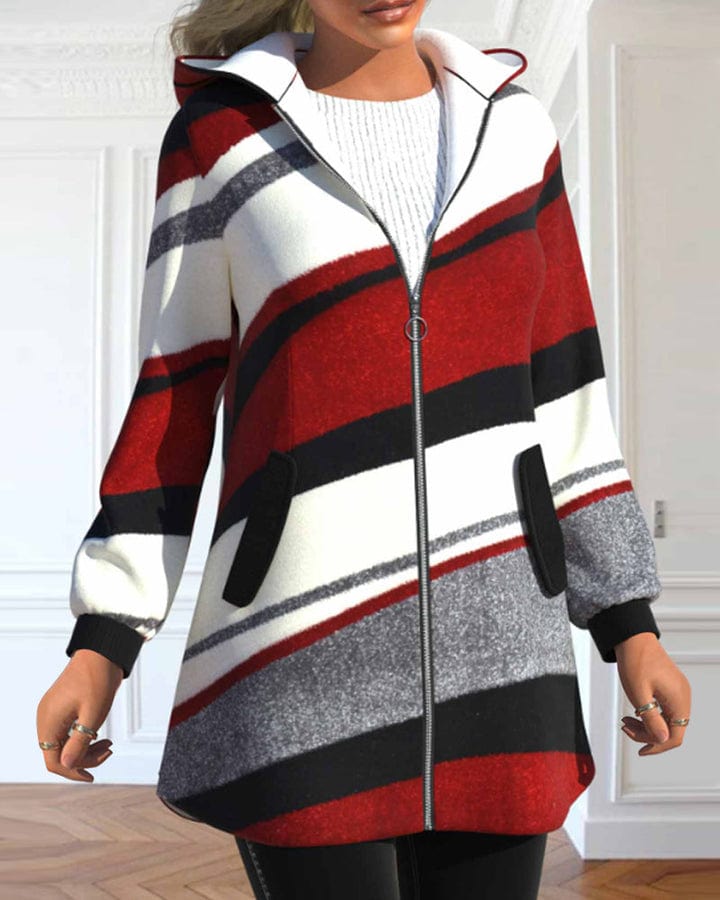 Chaqueta con Cremallera y Capucha para Mujer | Ideal para Uso Diario
