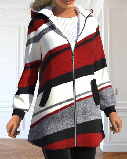 Chaqueta con Cremallera y Capucha para Mujer | Ideal para Uso Diario