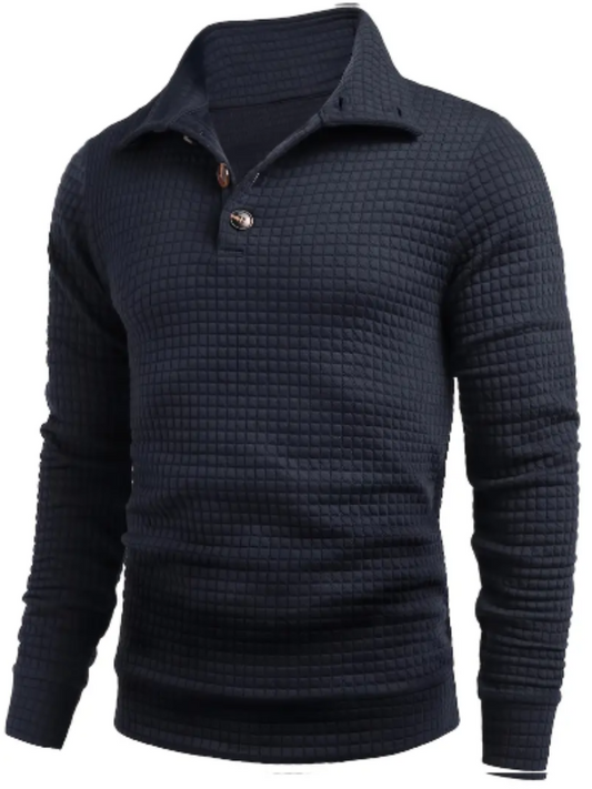 Jersey de Manga Larga con Cuello Redondo para Hombre | Ideal para Uso Diario