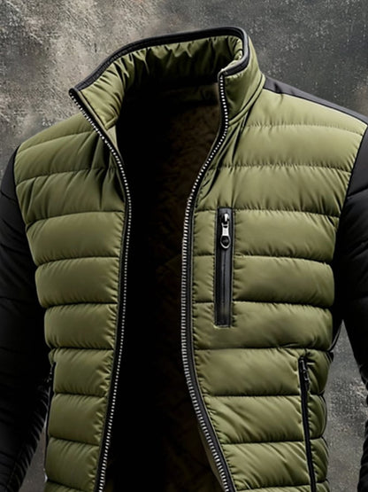 Chaqueta con Cremallera Frontal y Cuello Alto para Hombre | Ideal para Temporadas Frías