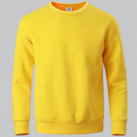 Sudadera de Cuello Redondo con Corte Recto para Hombre | Ideal para Uso Diario