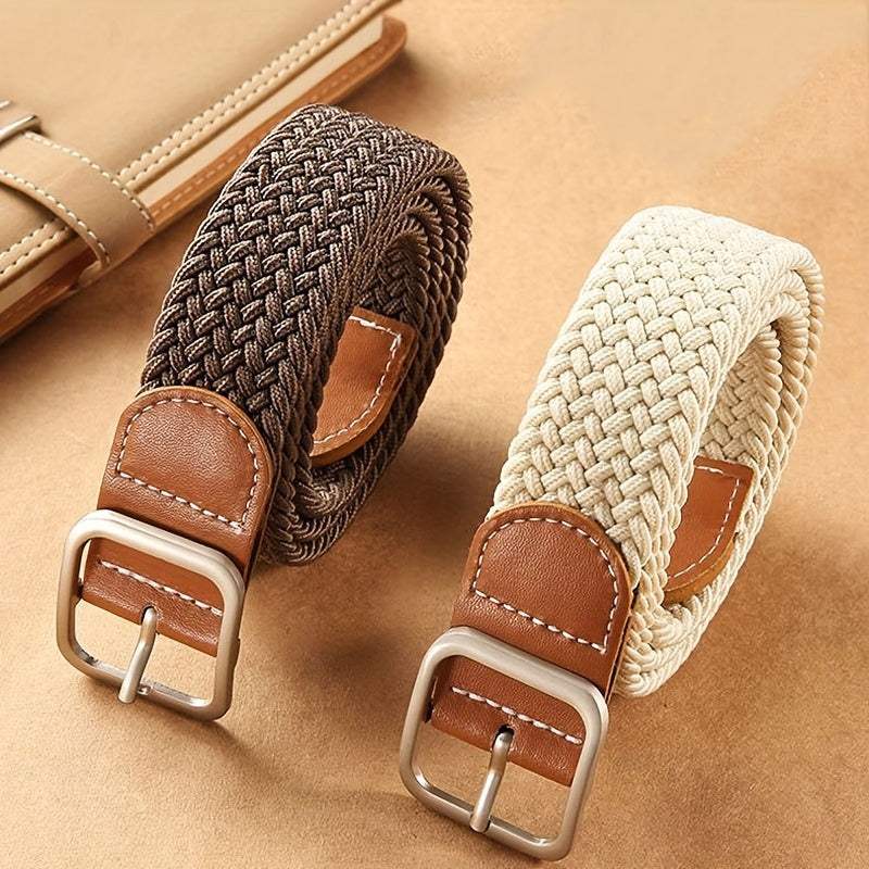 Cinturón Trenzado Elástico para Hombres | Ideal para Uso Diario y Actividades