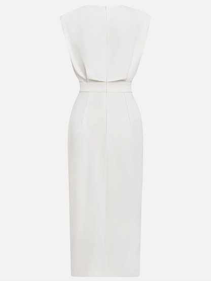 Vestido Midi Sin Mangas Con Botones Frontales Para Mujer | Ideal Para Uso Diario Y Ocasiones