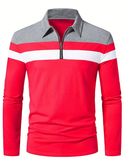 Polo de Hombre con Cremallera Frontal para Uso Diario | Ideal para Contextos Informales y Semi-Formales
