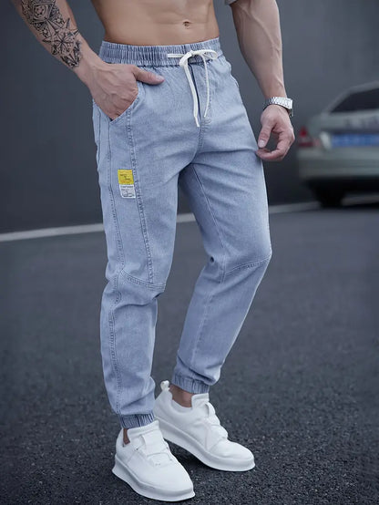 Pantalón Tobillero Con Cintura Elástica Y Cordón Para Hombre | Ideal Para Uso Diario Y Actividades Ligeras