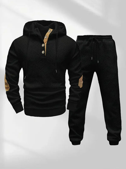 Conjunto de Dos Piezas con Sudadera con Capucha y Pantalón para Hombre | Ideal para Uso Diario