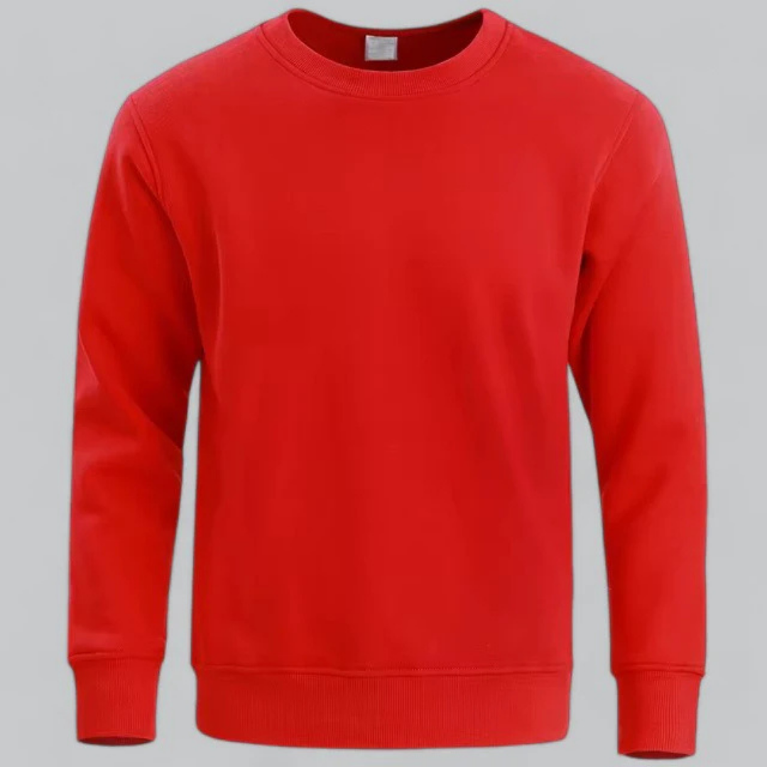 Sudadera de Cuello Redondo con Corte Recto para Hombre | Ideal para Uso Diario