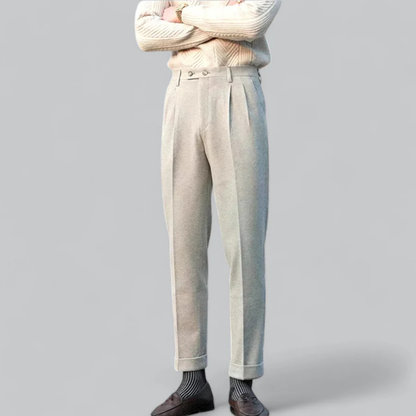 Pantalón Para Hombre Con Corte Ajustado Y Cintura Alta | Ideal Para Uso Diario Y Formal