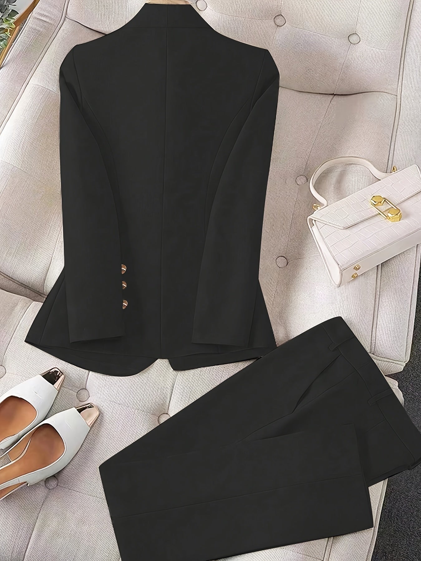 Conjunto de Blazer con Pantalón de Corte Ajustado para Mujer | Ideal para Eventos Formales y Entorno Profesional