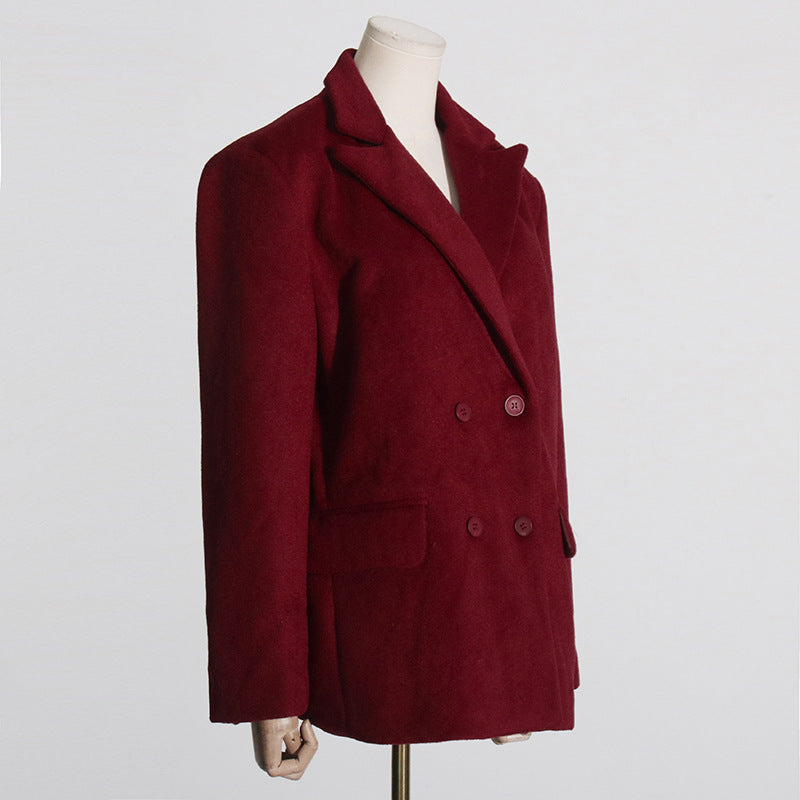 Blazer con Cinturón, Hombros Estructurados y Mangas Largas para Mujer | Uso Profesional o Diario