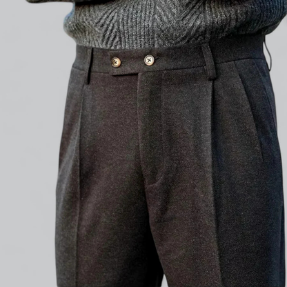 Pantalón Para Hombre Con Corte Ajustado Y Cintura Alta | Ideal Para Uso Diario Y Formal