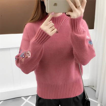 Jersey Oversize con Cuello Alto y Diseño Liso para Mujer | Ideal para Otoño e Invierno