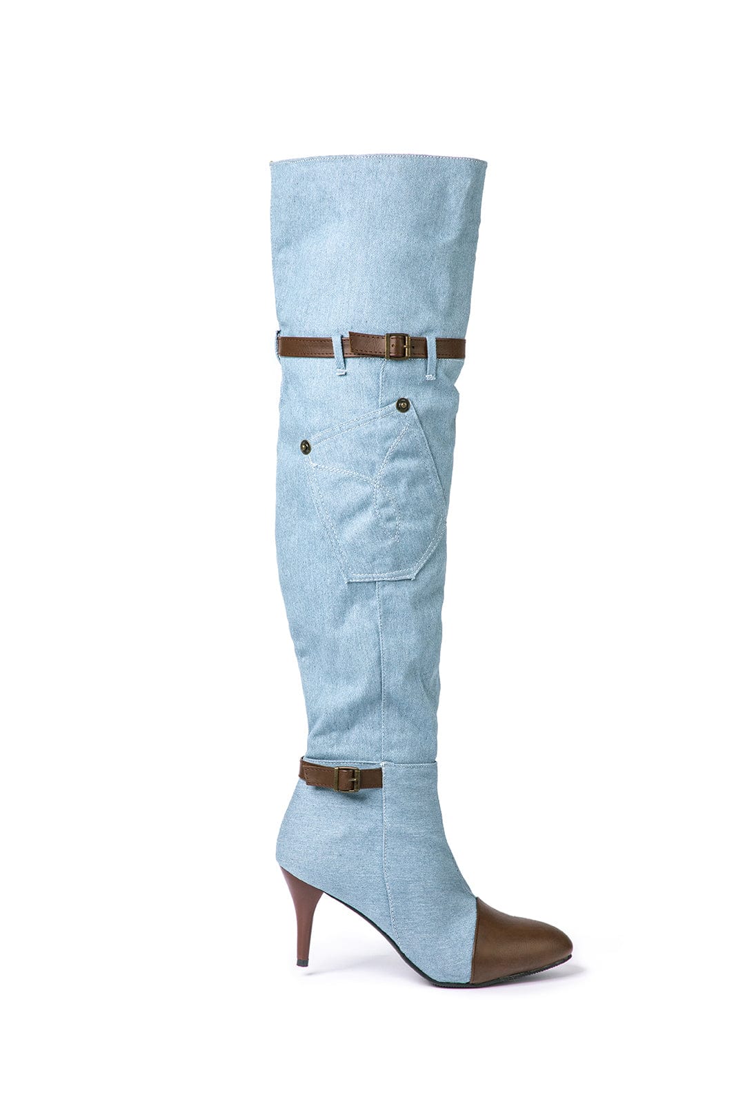 Botas Hasta La Rodilla Con Detalles De Contraste Para Mujer | Ideal Para Streetstyle