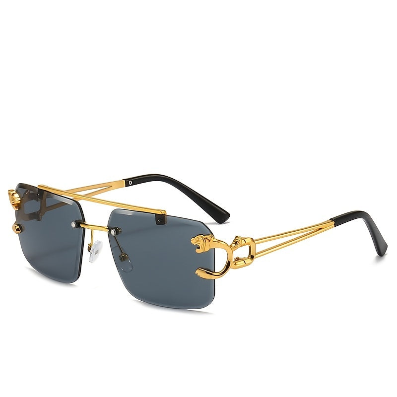 Gafas de Sol sin Montura de Inspiración Retro para Hombres | Ideal para Uso Diario