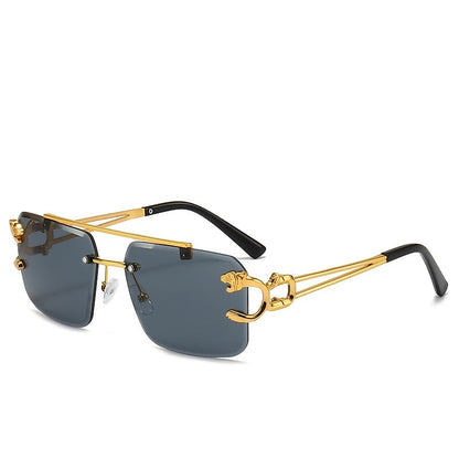 Gafas de Sol sin Montura de Inspiración Retro para Hombres | Ideal para Uso Diario
