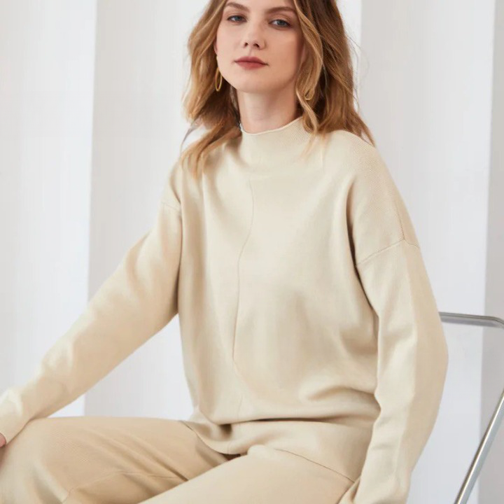 Conjunto de Dos Piezas con Corte Holgado para Mujeres | Ideal para Todas las Estaciones