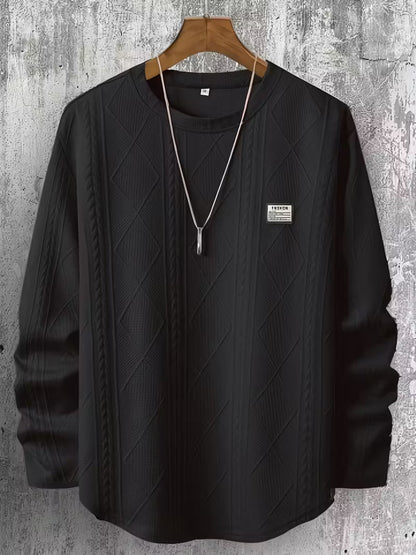 Sudadera Con Cuello Redondo Y Corte Amplio Para Hombre | Ideal Para Uso Diario