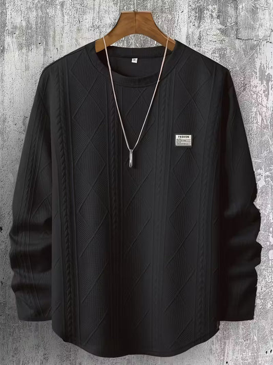 Sudadera Con Cuello Redondo Y Corte Amplio Para Hombre | Ideal Para Uso Diario