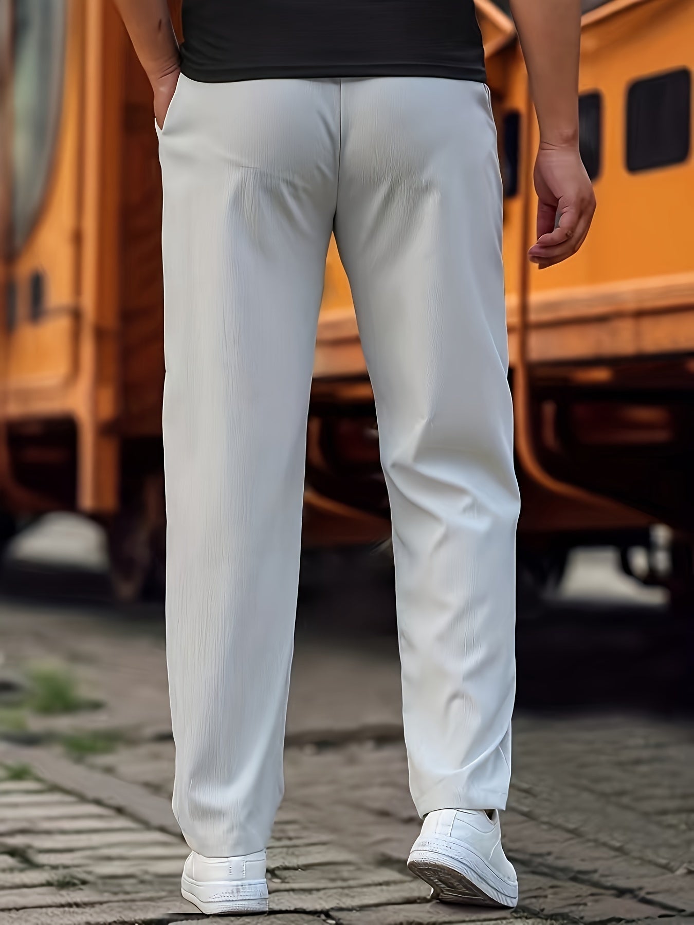 Pantalones con Cintura Ajustable para Hombre | Ideales para Uso Diario y Semi-Formal