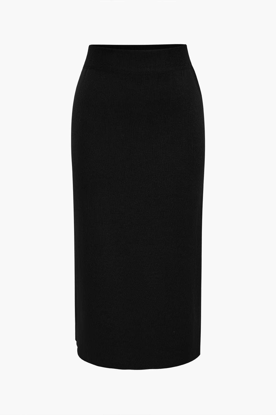 Conjunto De Dos Piezas Para Mujer Con Top Peplum Y Falda Lápiz | Ideal Para Uso Diario Y Trabajo