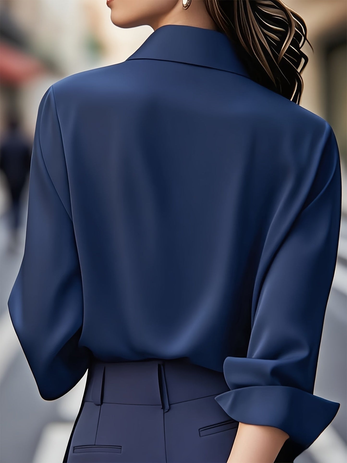 Blusa Con Corte Estructurado Y Cierre De Botones Para Mujer | Ideal Para Uso Diario Y Ocasiones Formales