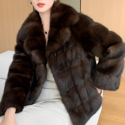 Abrigo Largo con Cuello Clásico para Mujer | Ideal para la Temporada Invernal