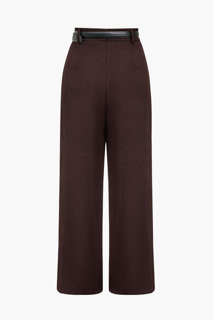 Pantalón Con Cintura Alta Y Ceñidor Cruzado Para Mujer | Ideal Para Uso Diario