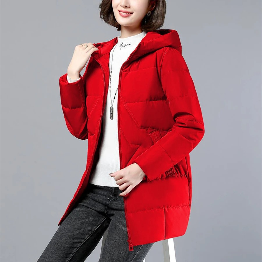 Chaqueta Acolchada con Motivo Canalé para Mujer | Ideal para las Temporadas Frescas